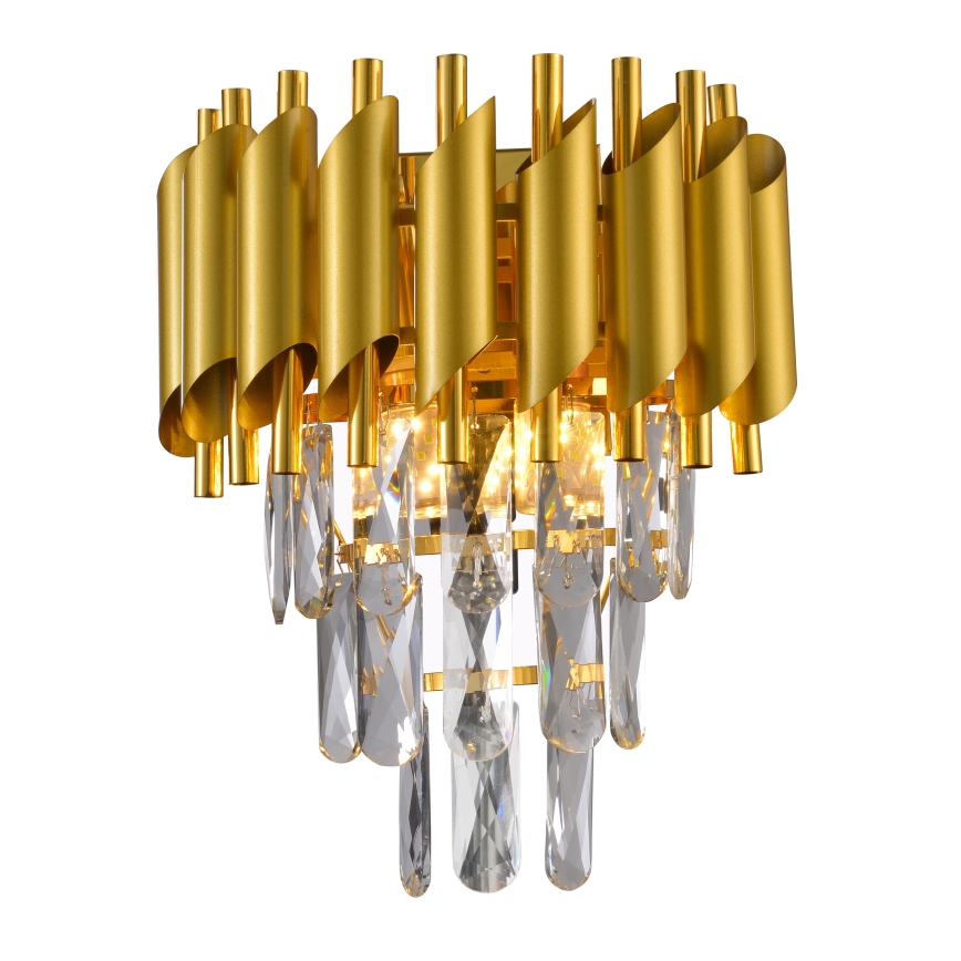 Brilagi - Sienas gaismeklis ECLIPSE 2xE14/10W/230V zelta krāsā