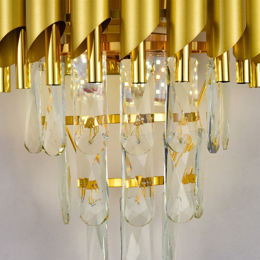 Brilagi - Sienas gaismeklis ECLIPSE 2xE14/10W/230V zelta krāsā