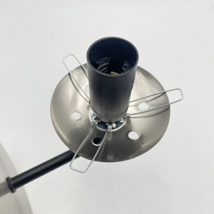 Brilagi - Sienas gaismeklis MALIVA 1xE14/15W/230V matēts hroms/dūmakains