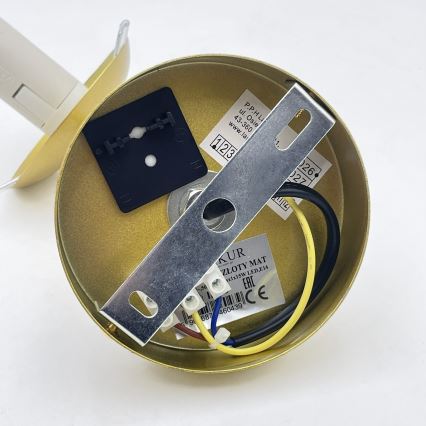 Brilagi - Sienas gaismeklis MALIVA 1xE14/15W/230V zelta/balta