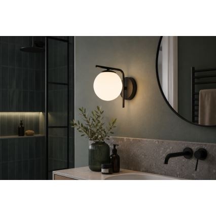 BRILAGI - Sienas gaismeklis MILO 1xE27/60W/230V melns