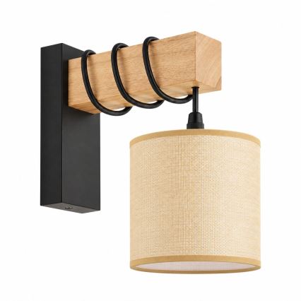 BRILAGI - Sienas gaismeklis NUBILA 1xE27/60W/230V brūna/melna/gaiši brūna