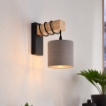 BRILAGI - Sienas gaismeklis NUBILA 1xE27/60W/230V brūns/melns/antracīts
