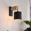 BRILAGI - Sienas gaismeklis NUBILA 1xE27/60W/230V brūns/melns