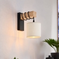 BRILAGI - Sienas gaismeklis NUBILA 1xE27/60W/230V brūns/melns/krēmkrāsains