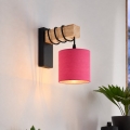 BRILAGI - Sienas gaismeklis NUBILA 1xE27/60W/230V brūns/melns/rozā