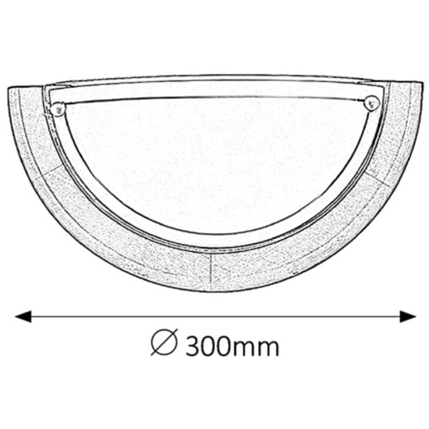 Brilagi - Sienas gaismeklis ORBIS 1xE27/60W/230V 30 cm, no priedes