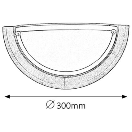 Brilagi - Sienas gaismeklis ORBIS 1xE27/60W/230V 30 cm priede