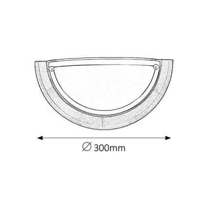 Brilagi - Sienas gaismeklis ORBIS 1xE27/60W/230V 30 cm priede