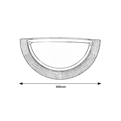 Brilagi - Sienas gaismeklis ORBIS 1xE27/60W/230V 30 cm priede