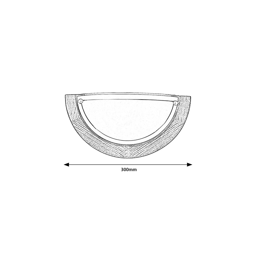 Brilagi - Sienas gaismeklis ORBIS 1xE27/60W/230V 30 cm priede