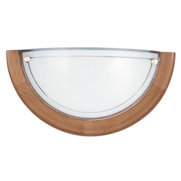 Brilagi - Sienas gaismeklis ORBIS 1xE27/60W/230V 30 cm priede/ķirsis