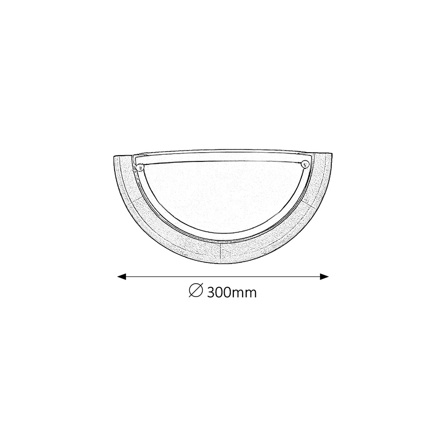 Brilagi - Sienas gaismeklis ORBIS 1xE27/60W/230V 30 cm priede/ķirsis