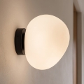 BRILAGI - Sienas gaismeklis PEBBLES 1xE27/40W/230V Ø 20 cm melns