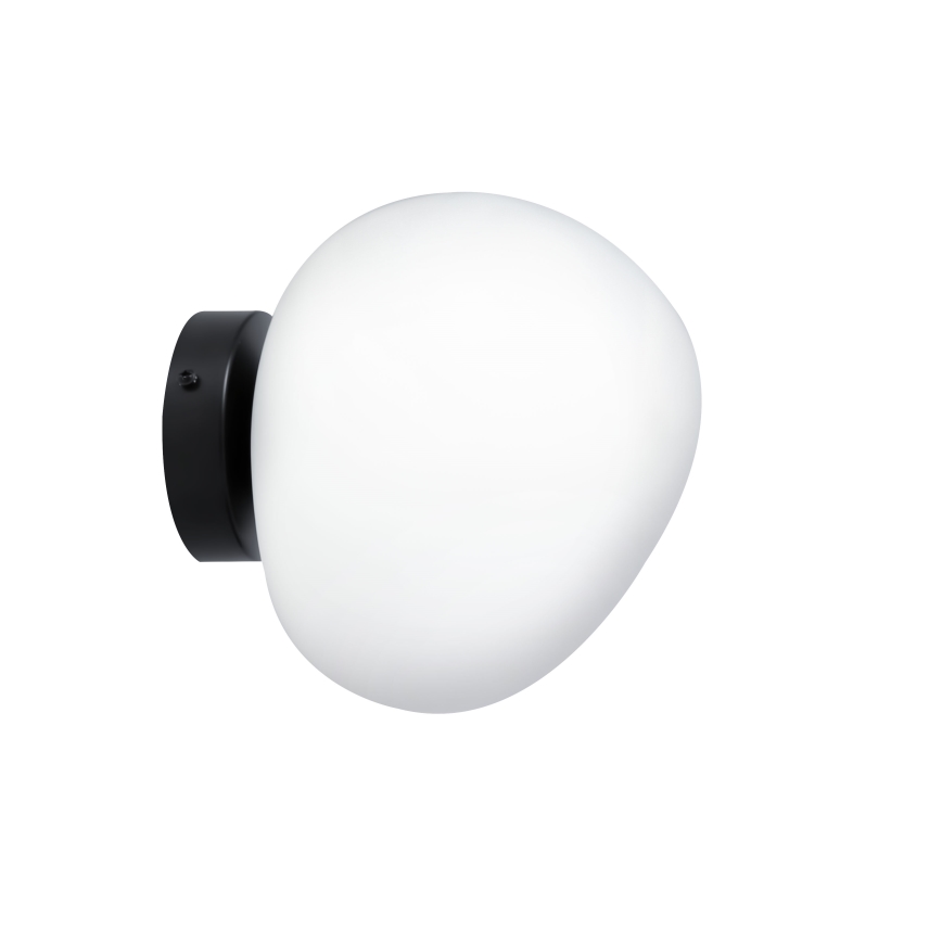 BRILAGI - Sienas gaismeklis PEBBLES 1xE27/40W/230V Ø 20 cm melns