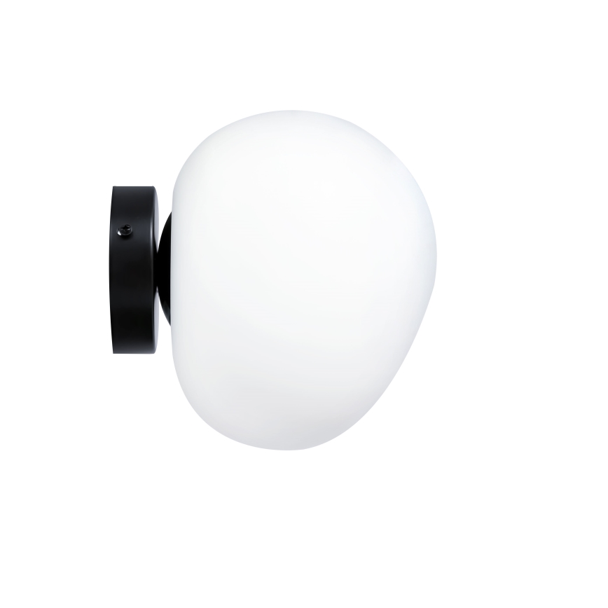 BRILAGI - Sienas gaismeklis PEBBLES 1xE27/40W/230V Ø 20 cm melns