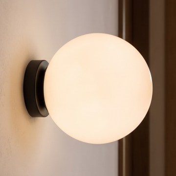 BRILAGI - Sienas gaismeklis POLOS 1xE27/40W/230V Ø 20 cm melns