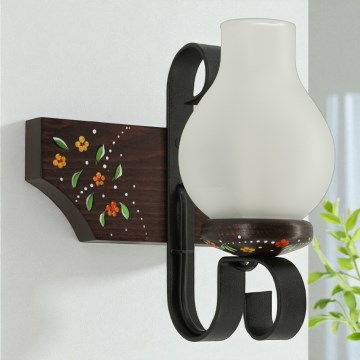 Brilagi - Sienas gaismeklis QUEEN 1xE14/40W/230V buk/wenge