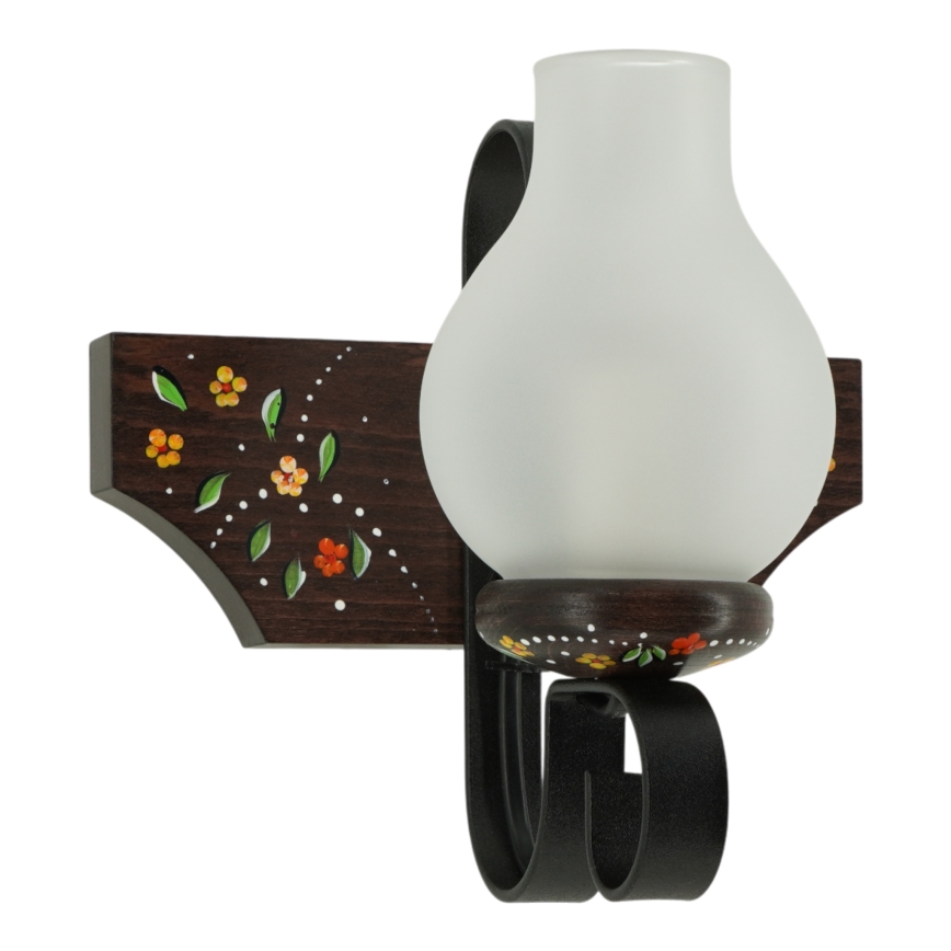 Brilagi - Sienas gaismeklis QUEEN 1xE14/40W/230V buk/wenge