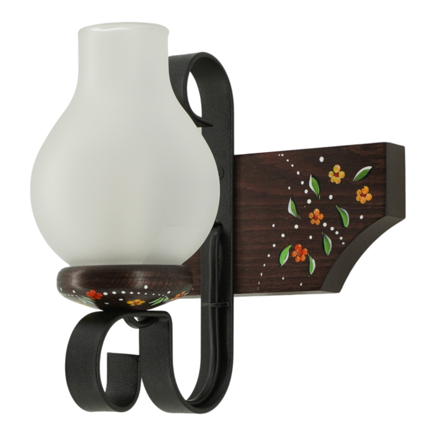 Brilagi - Sienas gaismeklis QUEEN 1xE14/40W/230V buk/wenge