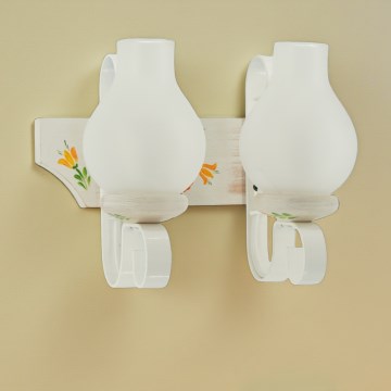 Brilagi - Sienas gaismeklis QUEEN 2xE14/40W/230V buk/krēmkrāsa