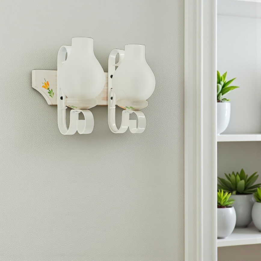 Brilagi - Sienas gaismeklis QUEEN 2xE14/40W/230V buk/krēmkrāsa