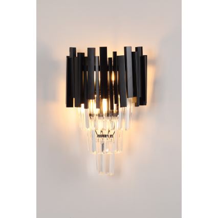 Brilagi - Sienas gaismeklis VERVE 2xE14/40W/230V melns