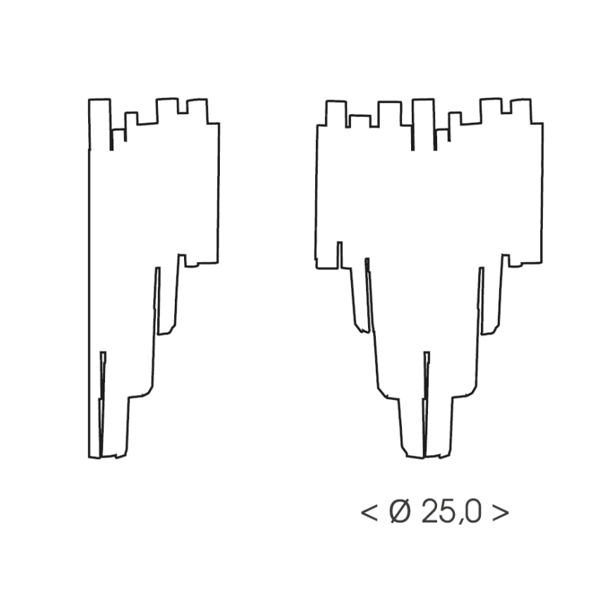 Brilagi - Sienas gaismeklis VERVE 2xE14/40W/230V melns