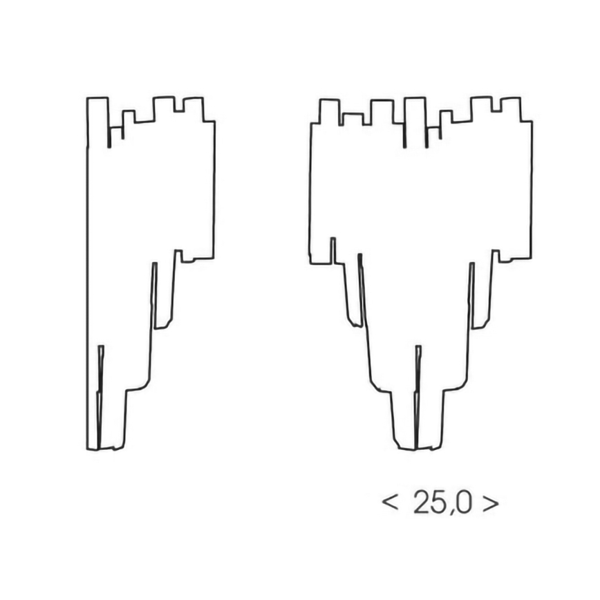 BRILAGI - Sienas gaismeklis VERVE 2xE14/40W/230V melns