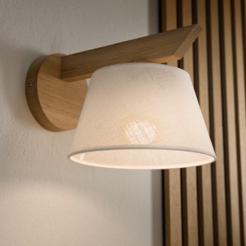 Brilagi - Sienas lampa ANTHONY 1xE14/40W/230V ozols/balta