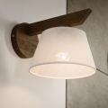 Brilagi - Sienas lampa ANTHONY 1xE14/40W/230V ozols/balta