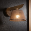 Brilagi - Sienas lampa ANTHONY 1xE14/40W/230V ozols/brūna