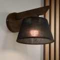 Brilagi - Sienas lampa ANTHONY 1xE14/40W/230V ozols/melna
