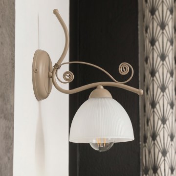 Brilagi - Sienas lampa ANTICO MODERN 1xE27/60W/230V bēša