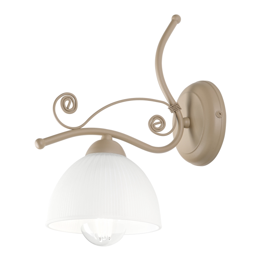 Brilagi - Sienas lampa ANTICO MODERN 1xE27/60W/230V bēša