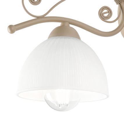 Brilagi - Sienas lampa ANTICO MODERN 1xE27/60W/230V bēša