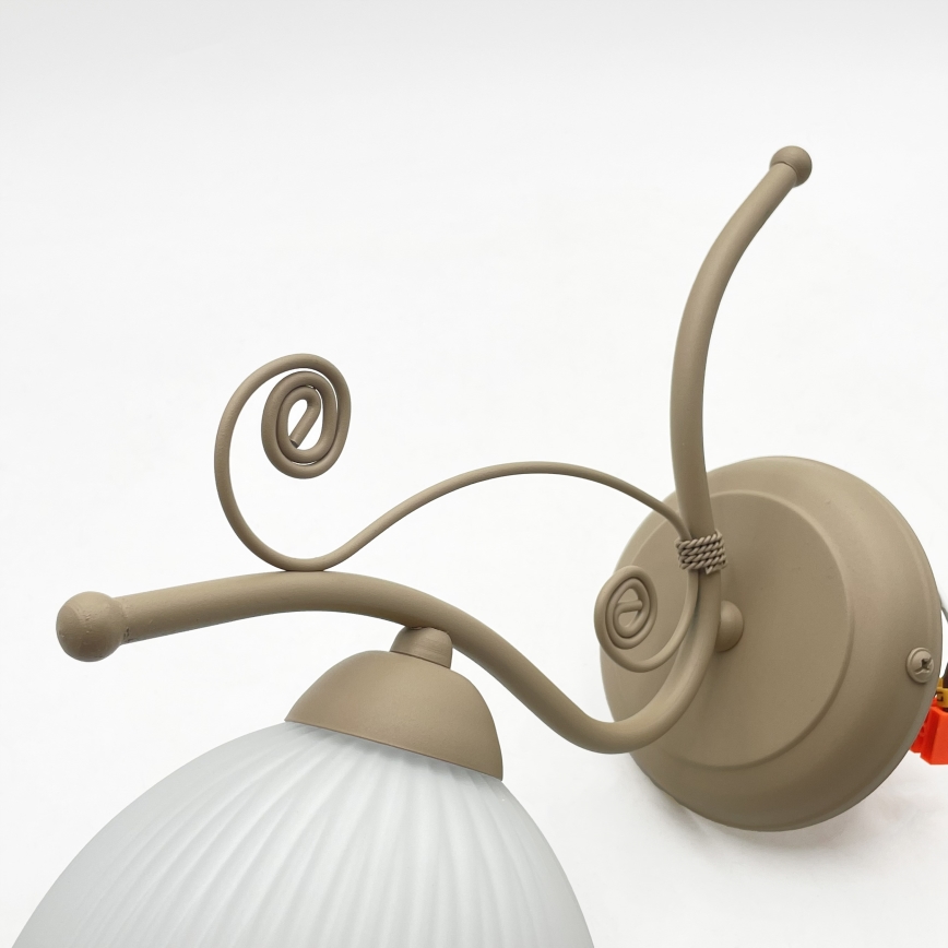 Brilagi - Sienas lampa ANTICO MODERN 1xE27/60W/230V bēša