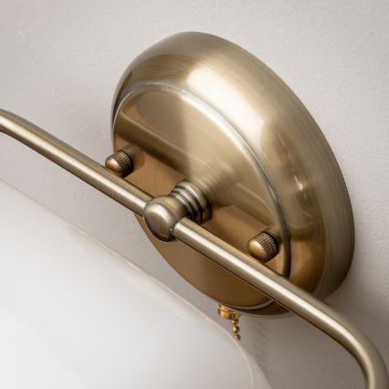 Brilagi - Sienas lampa BANK OFFICE 1xE27/60W/230V misiņš/balts