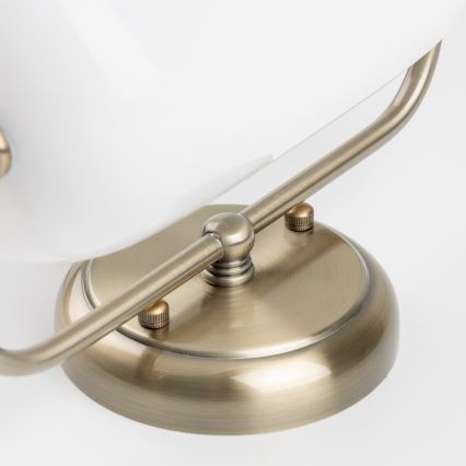 Brilagi - Sienas lampa BANK OFFICE 1xE27/60W/230V misiņš/balts