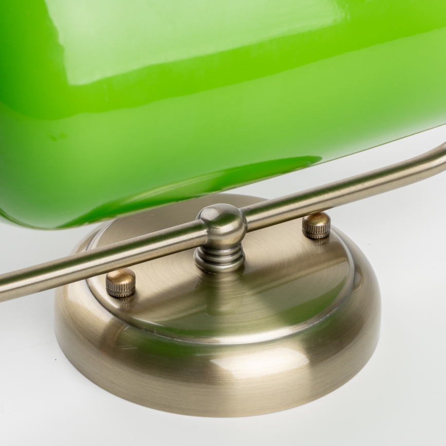 Brilagi - Sienas lampa BANK OFFICE 1xE27/60W/230V misiņš/zaļa