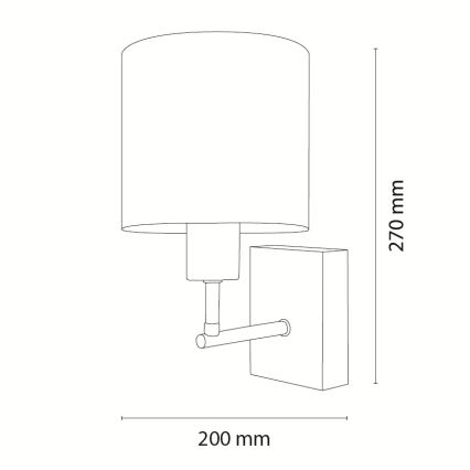BRILAGI - Bērnu sienas lampa BOBO WOOD 1xE27/25W/230V ozols/melna/balta/trusīši