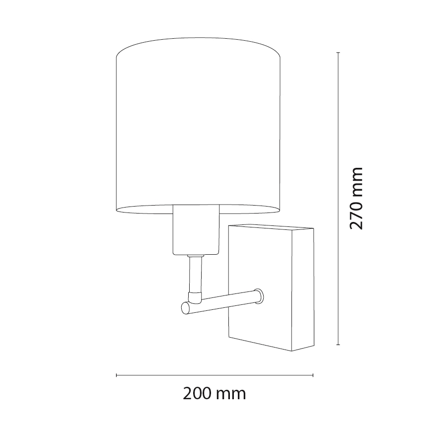 BRILAGI - Bērnu sienas lampa BOBO WOOD 1xE27/25W/230V ozols/melna/balta/trusīši