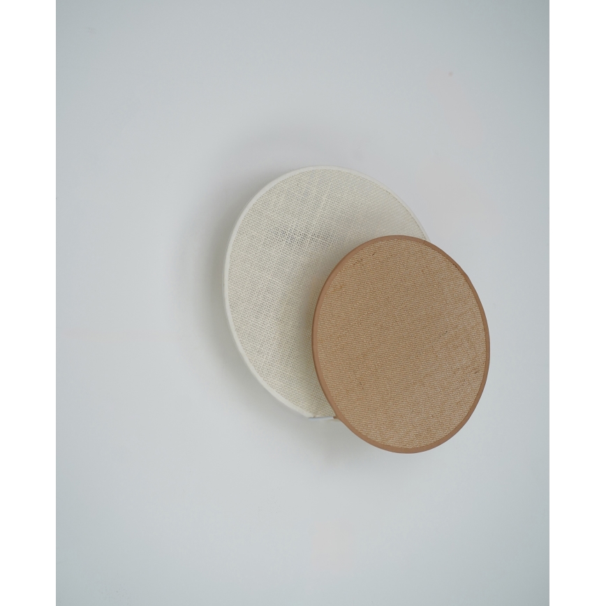 Brilagi - Sienas lampa CIRCLES 1xE27/15W/230V 35x32 cm bēša/krēmkrāsa