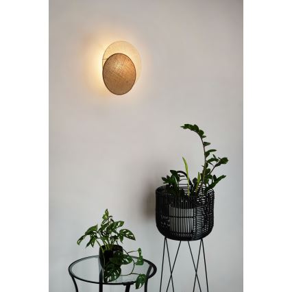 Brilagi - Sienas lampa CIRCLES 1xE27/15W/230V 35x32 cm bēša/krēmkrāsa
