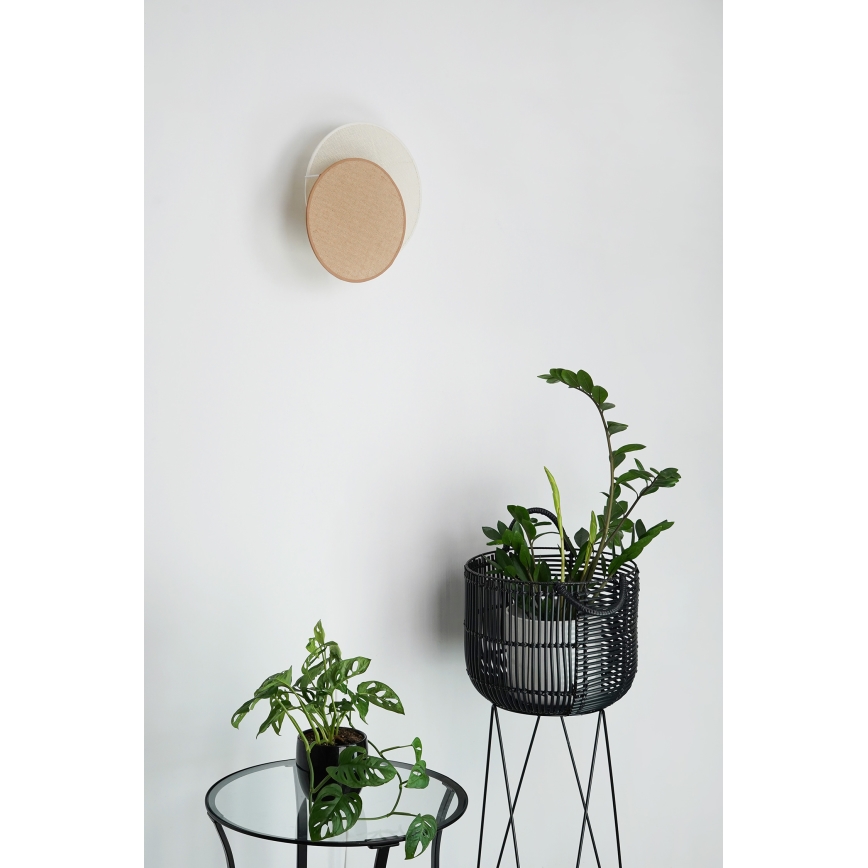 Brilagi - Sienas lampa CIRCLES 1xE27/15W/230V 35x32 cm bēša/krēmkrāsa