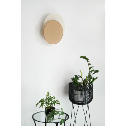 Brilagi - Sienas lampa CIRCLES 1xE27/15W/230V 45x45 cm bēša/krēmkrāsa