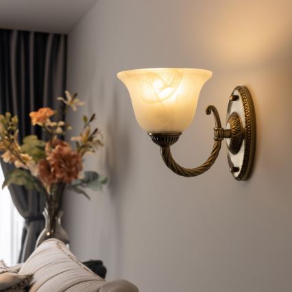 Brilagi - Sienas lampa CLASSIC 1xE27/60W/230V misiņš