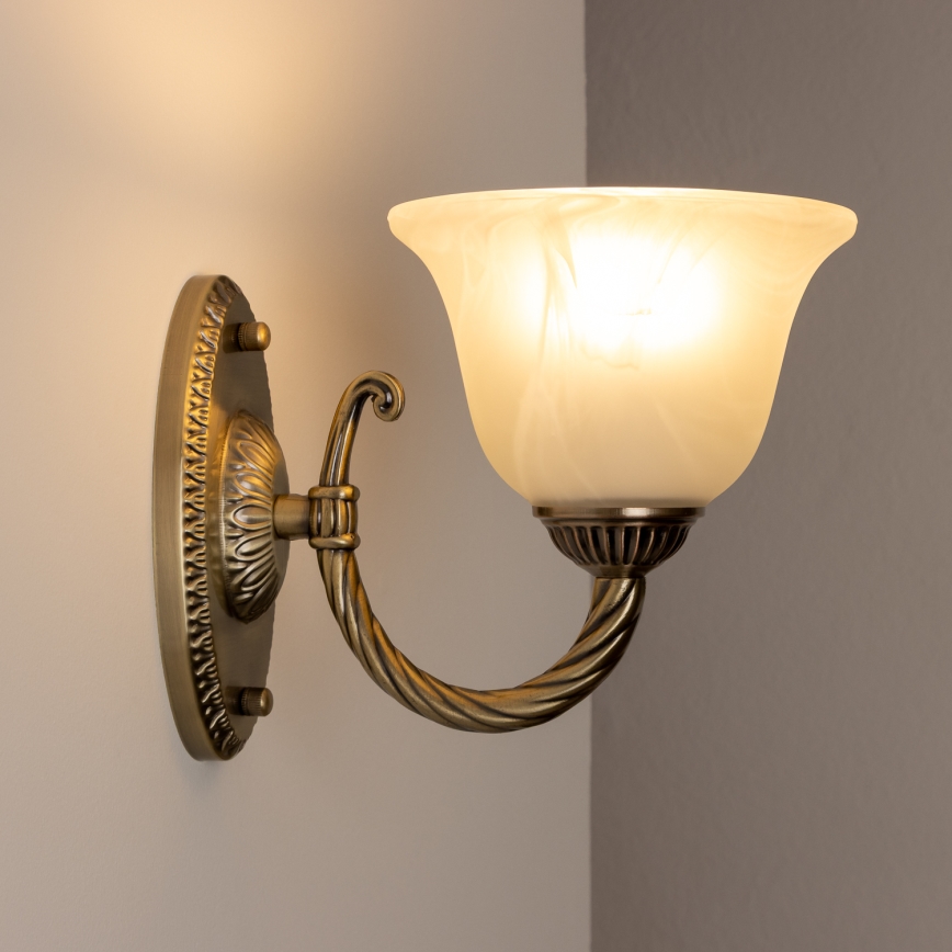Brilagi - Sienas lampa CLASSIC 1xE27/60W/230V misiņš