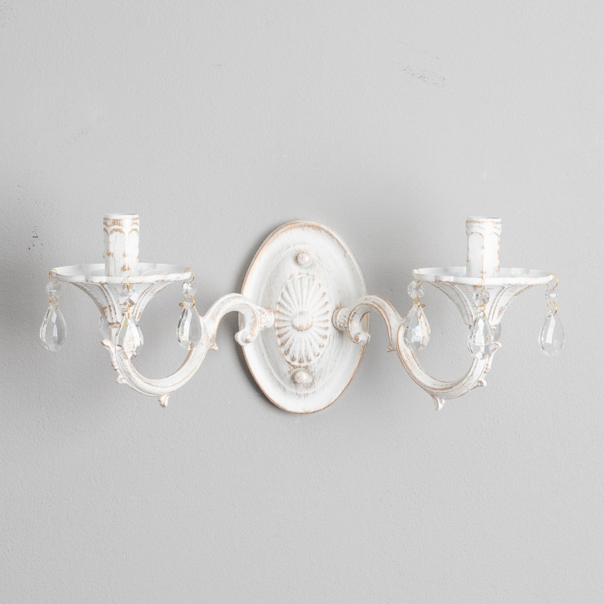 BRILAGI - Sienas lampa CLASSIC 2xE14/10W/230V krēmkrāsaina/patīna