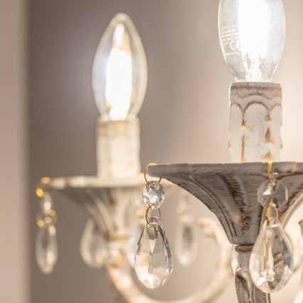 BRILAGI - Sienas lampa CLASSIC 2xE14/10W/230V krēmkrāsaina/patīna